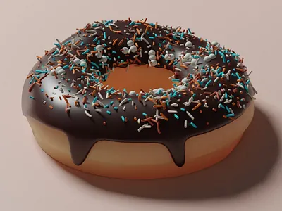 3D Donut Design 3d designer blender blender 3d donut