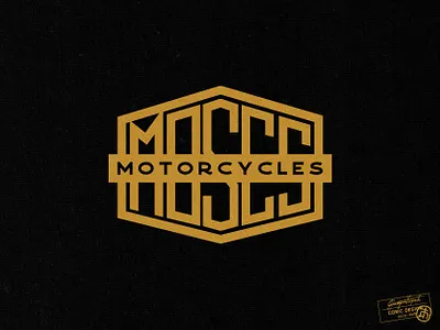 Logo Design for Moses Motorcycles auto badge badge design brand designer brand guide branding car creative emblem emblem logo graphic design identity designer illustrator logo motorcycle sports tough vector vintage visual identity