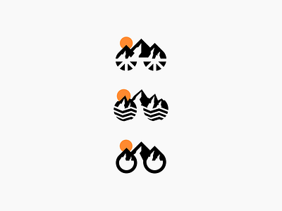 Mountain Bike Logo Concepts branding design iconic logo illustration logo logo design logo designer logo mark logos minimalist