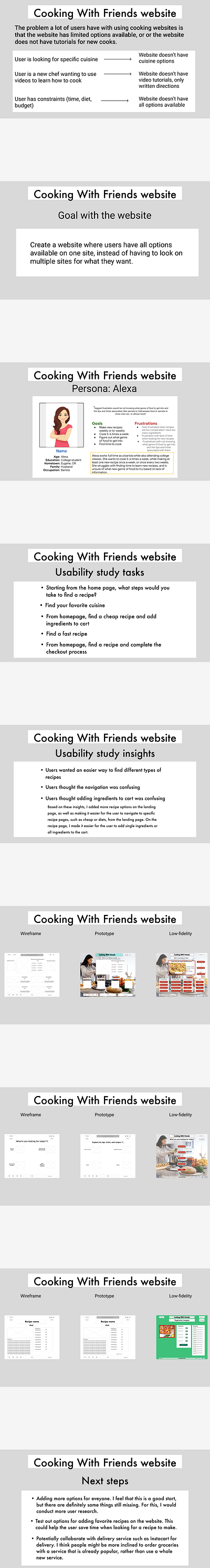 Cooking With Friends case study case study design ui ux ux design