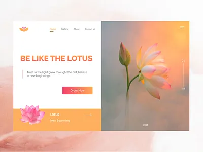lotus - landing page