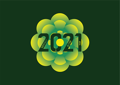 2021 2021 branding flower flower 2021 flower logo graphicdesign illustraion illustration illustration art logotype mockup nature new year