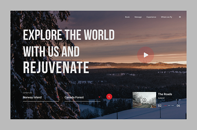 First Fold landingpage ui ux web design