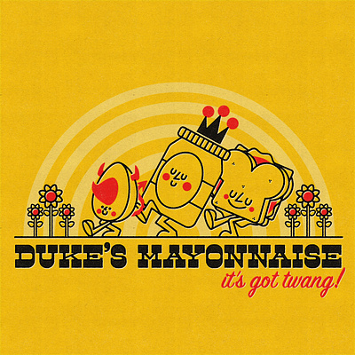 Duke's Mayo: It's got twang! dukes mayo illustration