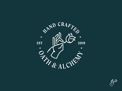 Oath & Alchemy Logo Refresh brand branding flat redesign refresh simple