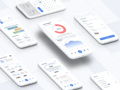 Task Management App app calendar clean dashboard design minimal mobile mobile app project management task task management ui uidesign ux