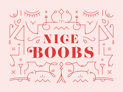 all boobs are body boobs branding compliment design female girlgang illustration line typography vector