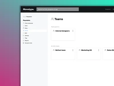 Team management