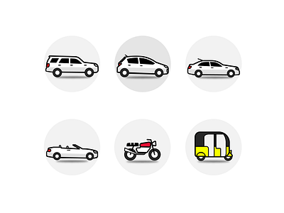 Car Icons 2018 icons illustration vector