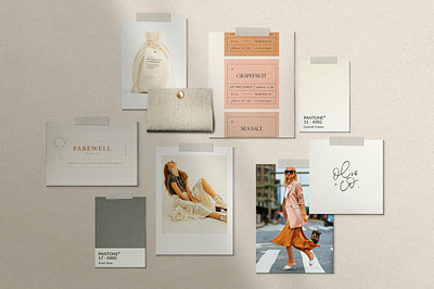 Love x June Brand Moodboard beauty branding design logo mood moodboard wellness