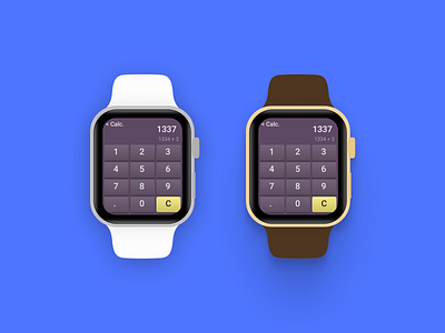 Apple Watch Calculator calculator dailyui retro watch