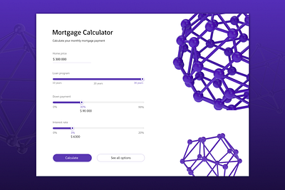 Mortgage calculator calculator daily ui 004 dailyui design mortgage calculator ui web