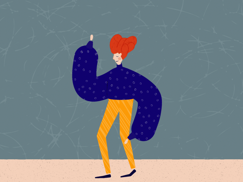 I made it through 2020 by dancing like noone's watching 2d 2d animation after effects animation character characterdesign dance dancing illustration illustrator mograph motion design motion graphics