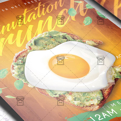 Brunch Invitation - Flyer PSD Template brunch deal brunch discount brunch event flyer brunch flyer brunch invitation discount flyer food flyer mothers day brunch restaurant flyer valentines day brunch