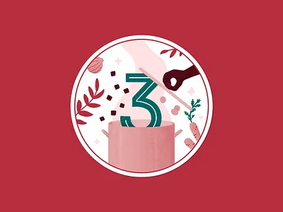 Advent Calendar - Day 3 advent calendar carrot cooking food vector illustration vegetables