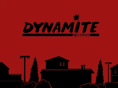 Dynamite Records Landing Page jpg app branding brandings design flat illustration logo typography ux vector