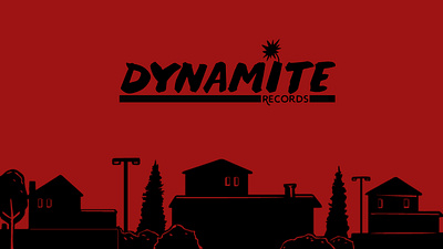 Dynamite Records Landing Page jpg app branding brandings design flat illustration logo typography ux vector