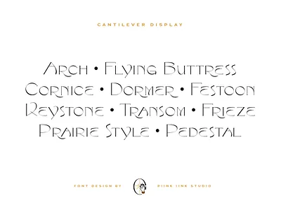 Cantilever Font Design font font design lettering type typography