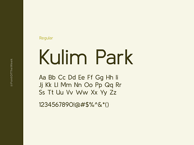 Kulim Park app design design design inspiration font font inspiration font of the week fotw free fonts free typeface google fonts graphic design interface type inspiration typeface typography ui user experience user interface ux web design