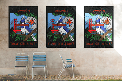 Street Posters Dynamite Records branding brandings design flat icon illustration illustrator logo vector web