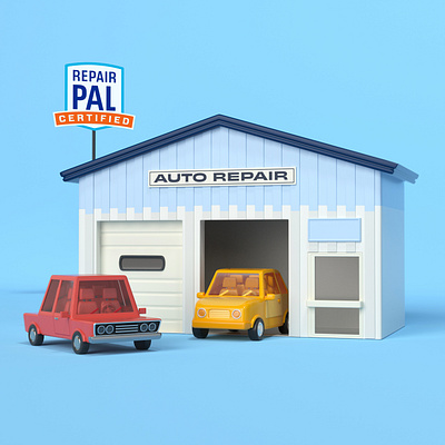 Auto Repair 3d illustration 3d rendering c4d car cinema 4d environment illustration mechanic repair repairpal toy vehicle