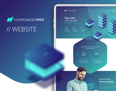 Hospedagem Pró - Website design host hosting modern design server ui ux web website website design