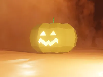 #LowPoly Pumpkin - 3D Modeling 3d fruit lights lowpoly lowpolyart modeling pumpkin rendering texturing vegetable