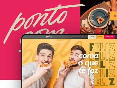 Pizzaria Pontocom - Website design modern design pizza site site site design ui website