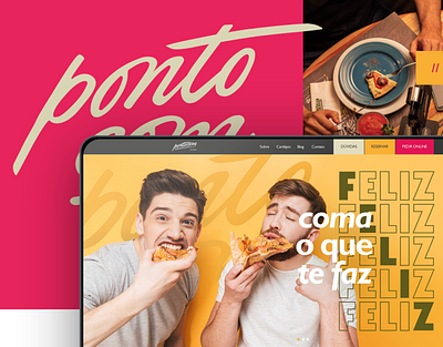 Pizzaria Pontocom - Website design modern design pizza site site site design ui website