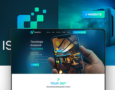 Isratec - Website design modern design site tecnology tour 360 ui ux website