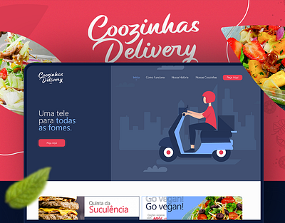 Coozinhas Delivery - Website delivery delivery site design food food design modern design site ui ux website