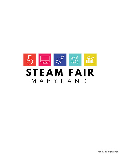 Maryland STEAM Fair Logo & Website branding design illustration logo vector web webdesign
