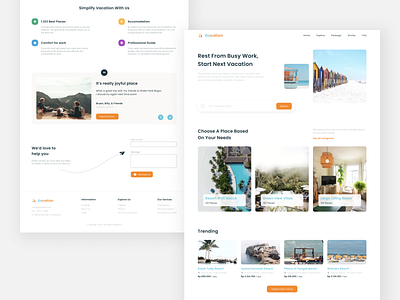 #Exploration Staycation Web Design beach clean comfort design gocation holiday icon minimal modern nature simple staycation traveling ui ux vacation web web design website white