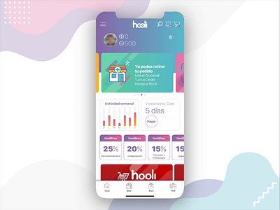 Hooli - Motion UI - Intro biometric design fintech fintech app graphic interface interface design mobile mobile app mobile app design mobile design mobile ui motion motion design motion ui ui ui ux ui design uiux ux