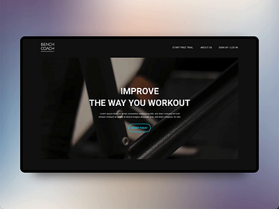Bench Coach – Dashboard UX/UI Design dashboard exercise fitness gym online coach ui ux ui design ux design webapp wellness