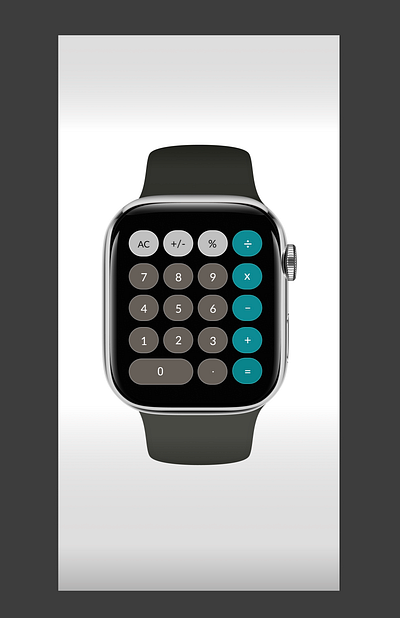 #DailyUI :: 004 Calculator. Apple Watch 45mm calculator apple watch dailyui dailyui calculator