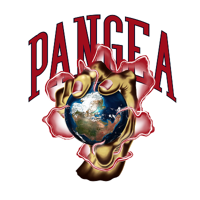 Pangea T-shirt graphic branding design graphic design illustration typography