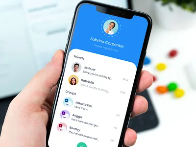 My Contacts app ios mobile ui ui design