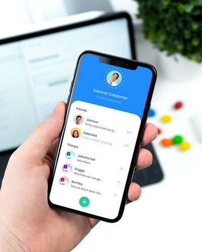My Contacts app ios mobile ui ui design
