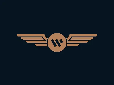 Pilot’s wings logo branding flying icon logo logo design logomark pilot pilots wings planes wings