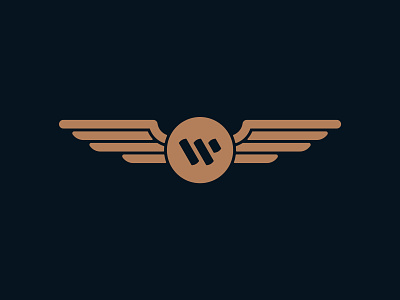 Pilot’s wings logo branding flying icon logo logo design logomark pilot pilots wings planes wings