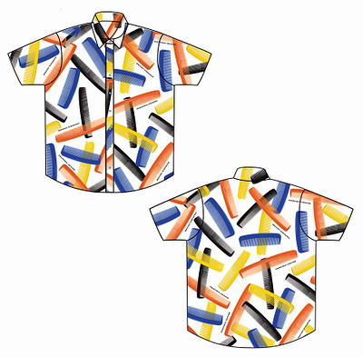 Comb shirt Design illustration