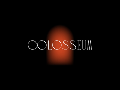 Colosseum Logo art direction brand identity branding design digital identity design logo logo design minimal photography print type typogaphy web