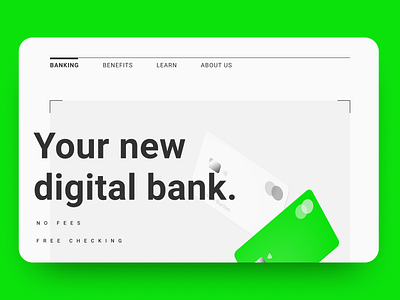 30 Day Challenge - Day 29 30 day challenge 30 days of design 30daychallenge 30daysofdesign bank bank card banking finance fintech hero hero image hero section landing page roboto ui web web design website