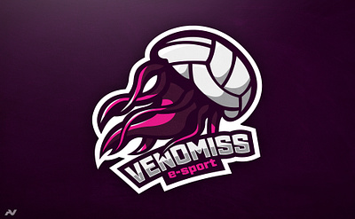 logo mascotte team venomiss branding design esport illustration logo mascotte team venomiss vector