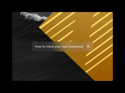 MIND YOUR OWN BUSINESS abstract concept digital typography web