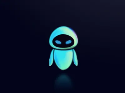 Wall-E Eve in Pixar Soul Style disney eve figmadesign illustraion madewithfigma minimal pixar pixarsoul soul soulmovie walle