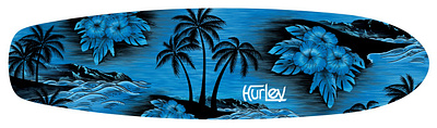Hurley Skateboard branding graphic design illustration typography vector