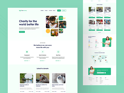 GoHumanity - Charity Donation Landing Page by Joy Saha on Dribbble