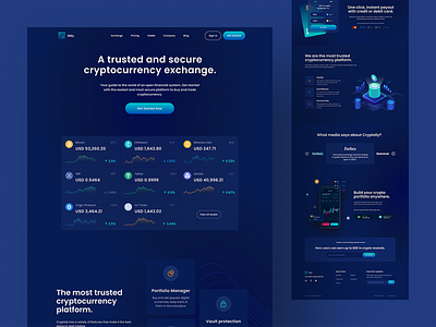 Hitz - Cyrpto Currency Landing Page 2022 bitcoin blockchain clean clean ui creative crypto art crypto currency crypto exchange crypto landing crypto website cryptocurrency dark design etherium graph minimal modern nft style guide